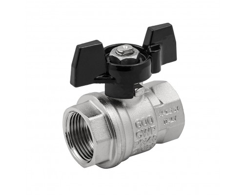 Кран шаровой, ELSEN, Strong T, 3/4, ВВ, ручка-бабочка, латунь (EV34.1200)