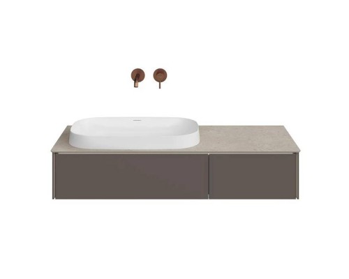 Kerama Marazzi Magica Тумба подвесная, 115.4х48.5х22см., 2 ящика, цвет: вечерний серый матовый. MA.120.2\EGR.M