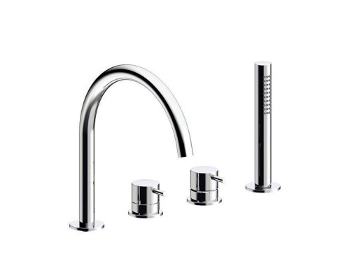 Almar Смеситель на борт ванны, на 4 отв., с ручной лейкой, цвет: хром. E214006.CR