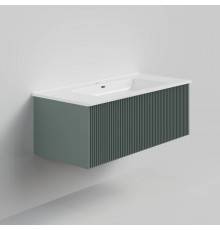 Тумба с раковиной La Fenice Terra 100 подвесная, grigio, раковина Slim Line 100 см