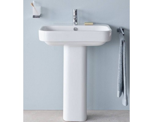 DURAVIT Happy D.2 Раковина 80х52.5 см, 1 отв, со слив-переливом, цвет: белый. 2316800000