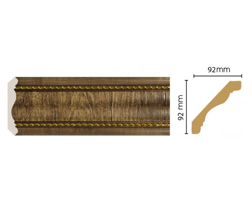Плинтус потолочный DECOMASTER 171-3 (92*92*2400мм)