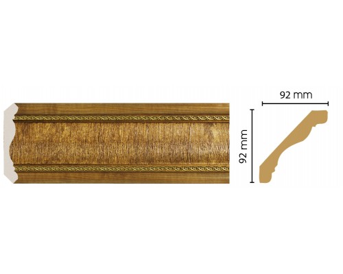 Плинтус потолочный DECOMASTER 171-4 (92*92*2400мм)