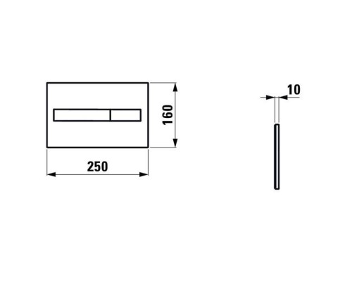 Laufen Installation System AW3 AW1 Смывная клавиша, 250х10х160 мм, двойной смыв, цвет белый. 8.9566.1.000.000.1 Laufen Installation System AW3 AW1 Смывная клавиша, 250х10х160 мм, двойной смыв, цвет белый. 8.9566.1.000.000.1