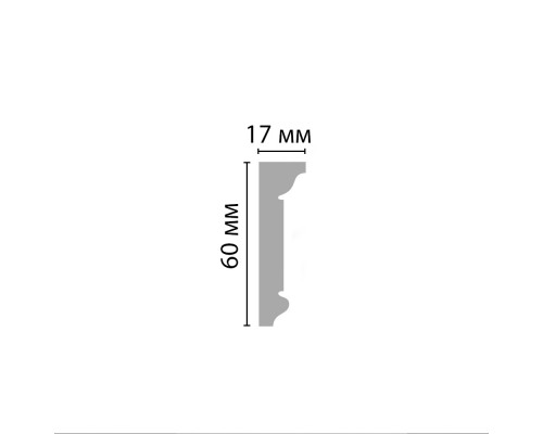 Молдинг гладкий DECOMASTER D228ДМ (60*17*2000мм) Молдинг гладкий DECOMASTER D228ДМ (60*17*2000мм)