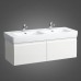Laufen Pro Тумба с раковиной 122x45x39см., подвесная, 2 выдв ящика, цвет: белый матовый. 8.1496.7.000.104.1, 4.8308.2.095.463.1