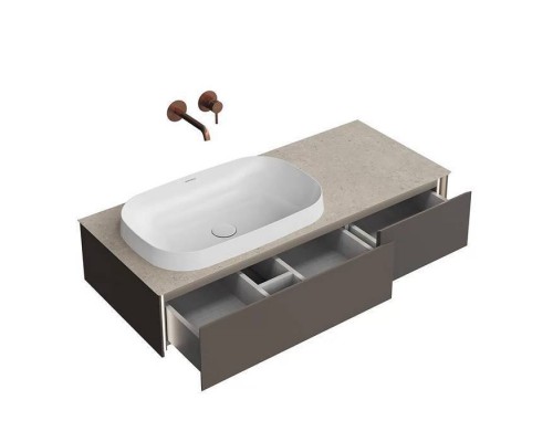 Kerama Marazzi Magica Тумба подвесная, 115.4х48.5х22см., 2 ящика, цвет: вечерний серый матовый. MA.120.2\EGR.M