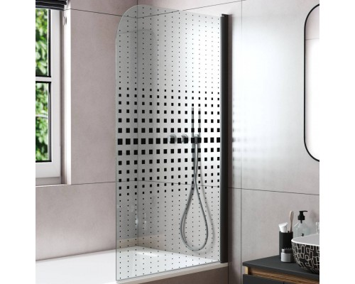 Шторка на ванну Bauedge Bau Dream SB0002B 80х140, профиль черный матовый