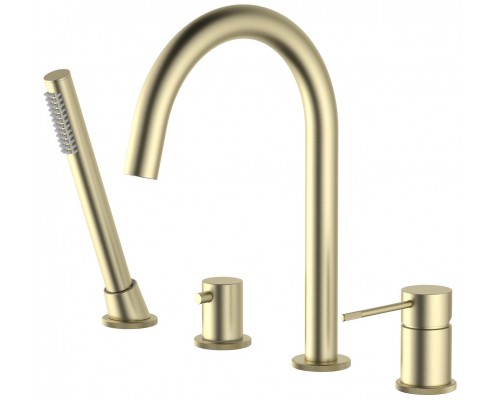 Timo 2320/17Y Saona Смеситель на борт ванны, на 4 отв., Комплект, золото матовое 2320/17Y