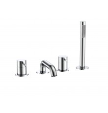 AQM6219CR Siena Смеситель на борт ванны на 4 отв, комплект, хром AQM6219CR