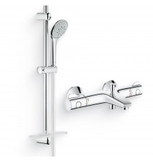 Душевой комплект Термостат Grohe Grohtherm 800 34576000 для ванны с душем + Гарнитур Euphoria 110 Champagne 27232001