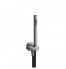 Gessi Shower316 Душевой комплект, состоящий из вывода воды на1/2, держателя, шланга 1,50 м и душевой лейки сзащитой от известкового налёта, цвет: шлифованная сталь. 54023#239