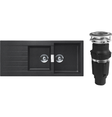 Комплект Мойка Schock Signus 80D (D-200) Cristadur магма + Измельчитель Bone Crusher BC 610-AS