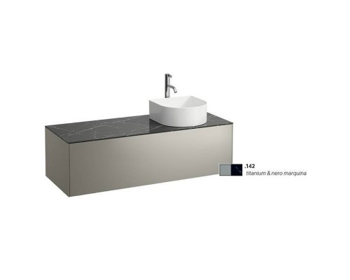 Laufen Sonar Тумба под раковину 117.5х45.5х34см., подвесная, 1 ящик, цвет: титан/черный мрамор. 4.0542.7.034.142.1 Laufen Sonar Тумба под раковину 117.5х45.5х34см., подвесная, 1 ящик, цвет: титан/черный мрамор. 4.0542.7.034.142.1