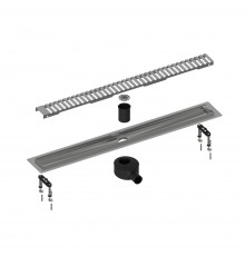 Душевой лоток TIMO Drain System 800 с вставкойlines Хром DS230108/00