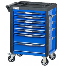 Тележка инструментальная, 7 выдвижных ящиков, с системой защиты от опрокидывания, синяя NORDBERG T7P