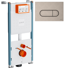 Система инсталляции для унитазов VitrA V-Fix Core 732-5800-01PV с кнопкой Root Round 740-2295 никель