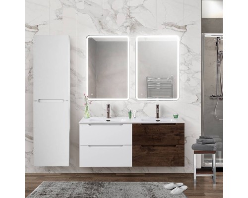 Мебель для ванной комнаты BelBagno Etna 120 bianco lucido, rovere moro