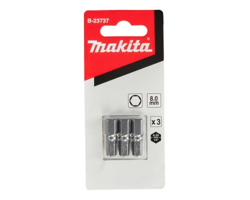 Насадка Makita HEX8.0, 25 мм, C-form, 3 шт.