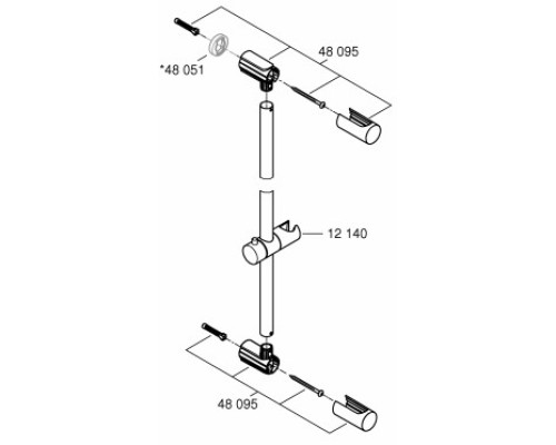 Grohe 48 095 000 Комплект крепежей 48095000Gr