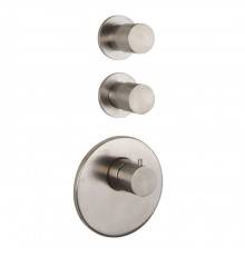 Fima Carlo Frattini Spillo Steel F3083X2INOX Смеситель для душа встроенный, термостатический, 2 запорных вентиля, внутренняя часть (F2462) в комплекте, цвет: INOX. F3083X2INOX