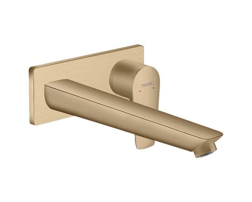 Hansgrohe Talis E Смеситель для раковины, встраиваемый, излив: 22.5см, внешняя часть, цвет: шлифованная бронза. 71734140 Hansgrohe Talis E Смеситель для раковины, встраиваемый, излив: 22.5см, внешняя часть, цвет: шлифованная бронза. 71734140