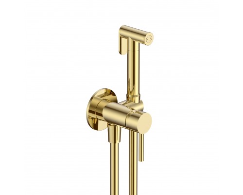 AQM6217GG Siena Готовый комплект гигиенического душа (скрытый монтаж, латунная лейка), Glossy gold AQM6217GG