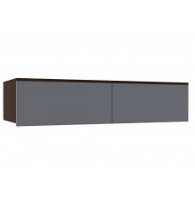 Шкаф для одежды Woodville Роут, 120x44x34 венге, графит софт