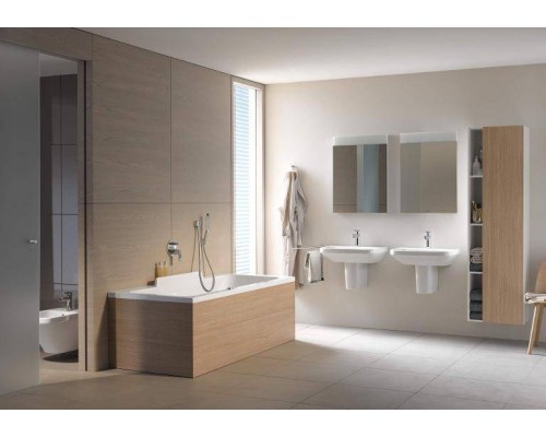 Duravit DuraStyle Раковина 60х44см., 1 отв., подвесная, с полупьедесталом, с переливом, цвет: белый. 2319600000,  0858300000