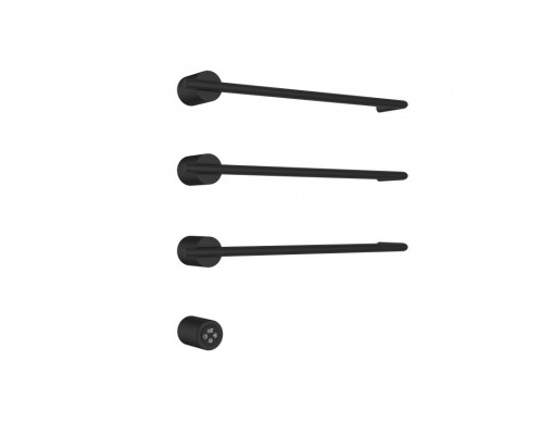 AQM3143MB Полотенцесушитель электрический (встраиваемый) 520506 c терморегуляторм, цвет: черный мат AQM3143MB