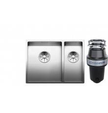 Комплект Мойка Blanco Claron 340/180-U L + Измельчитель KUCHENSTERN Muhle