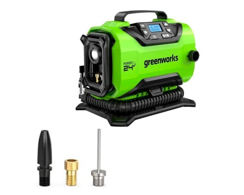 Компрессор аккумуляторный Greenworks ACG301 24В (без АКБ и ЗУ) Компрессор аккумуляторный Greenworks ACG301 24В (без АКБ и ЗУ)