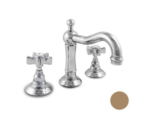 Nicolazzi Dames Anglaises Смеситель для раковины на 3 отверстия, с донным клапаном, цвет: бронза. 1409BZ18 Nicolazzi Dames Anglaises Смеситель для раковины на 3 отверстия, с донным клапаном, цвет: бронза. 1409BZ18