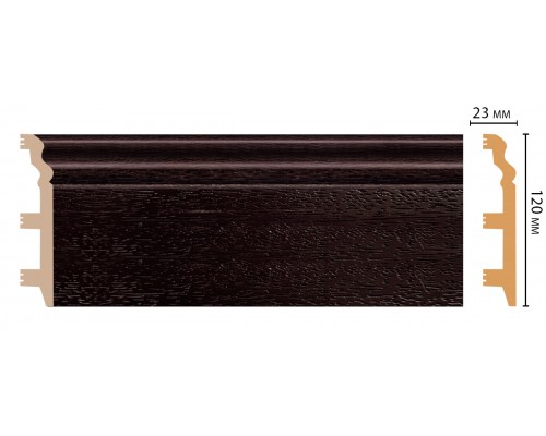 Плинтус напольный DECOMASTER D233-433/8ДМ (120*23*2400 мм)