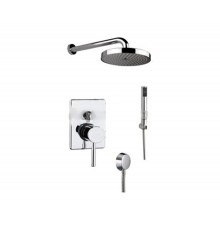 FIORE XENON БЕЛЫЙ 5185 встройка с верхним и ручным душем 44WH5185