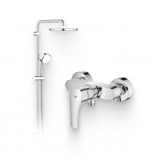 Душевой комплект Смеситель для душа Grohe Eurosmart 33555003 + Стойка Tempesta Cosmopolitan System 250 26675000