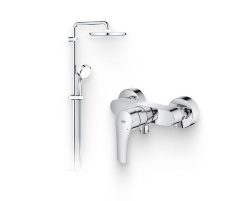 Душевой комплект Смеситель для душа Grohe Eurosmart 33555003 + Стойка Tempesta Cosmopolitan System 250 26675000