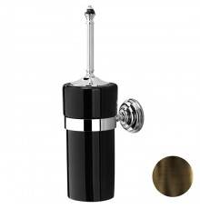 DevonDevon Black Diamond Туалетный ершик, подвесной, черная керамика, цвет: бронза. BLKD520BRNE