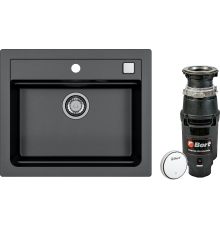 Комплект Мойка кухонная Alveus Atrox Granital 30 carbon + Измельчитель Bort Master Eco Control