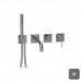 Almar Modular Смеситель для ванны, настенный, с ручным душем, цвет: Gun Metal Brushed PVD. E180193.GM