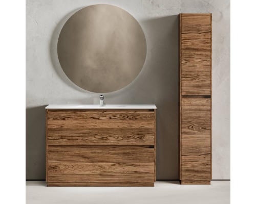 Мебель для ванной комнаты Sancos Libra Floor 120 дуб чарльстон, белая раковина CN7006