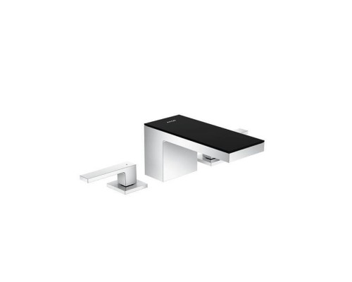 Axor MyEdition Смеситель для раковины 70, на 3 отв., излив 200мм, с донным клапаном, цвет: хром/черное стекло. 47050600 Axor MyEdition Смеситель для раковины 70, на 3 отв., излив 200мм, с донным клапаном, цвет: хром/черное стекло. 47050600
