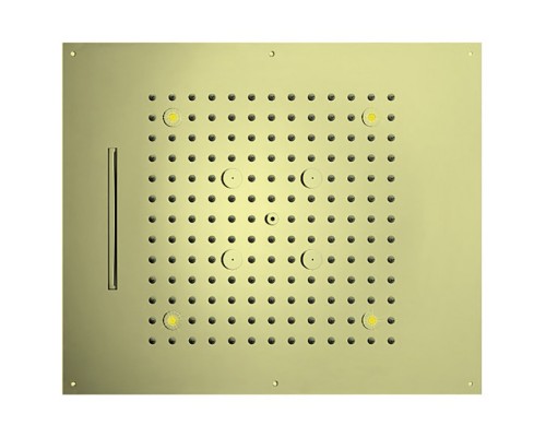 BOSSINI DREAM/3 Верхний душ 570 x 470 мм, 3 режима (дождь, каскад, туман), с 4 LED RGB, блок питания/управления, Cromoterapia, цвет: золото. H38935.021 BOSSINI DREAM/3 Верхний душ 570 x 470 мм, 3 режима (дождь, каскад, туман), с 4 LED RGB, блок питания/управления, Cromoterapia, цвет: золото. H38935.021