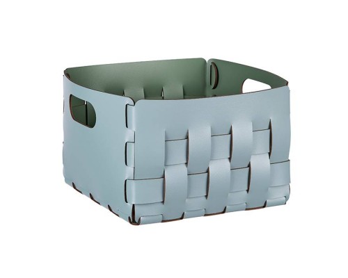 ADJ Корзинка Bottega, 25x25xH20 см., цвет: небесный/эвкалипт. 1044.50/60