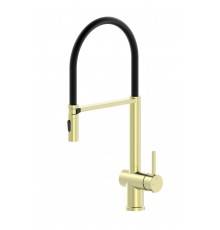 Смеситель для кухни Wonzon   Woghand WW-88438003-BG с гибким изливом, брашированное золото