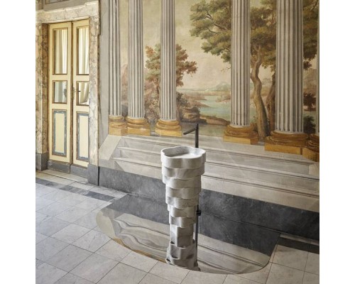Antonio Lupi Intreccio Раковина 47x85 см, без отв., с LED подсветкой, с донным клапаном и сифоном, цвет: Marmo di Carrara. INTRECCIOL Antonio Lupi Intreccio Раковина 47x85 см, без отв., с LED подсветкой, с донным клапаном и сифоном, цвет: Marmo di Carrara. INTRECCIOL