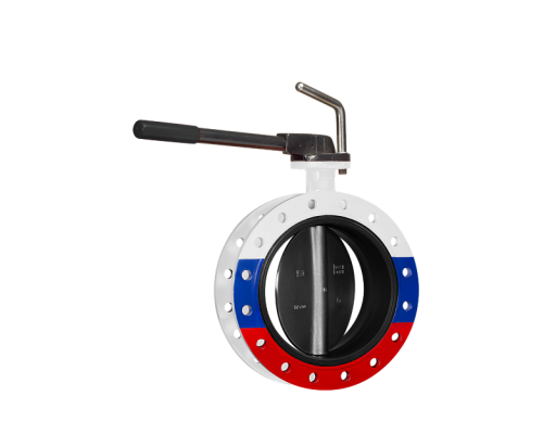 Затвор дисковый поворотный ADL Гранвэл - ЗПСС - FLN(w)-5-080-MRR-E, Ду080, Ру25, межфланцевый, с рукояткой. BD01C130808