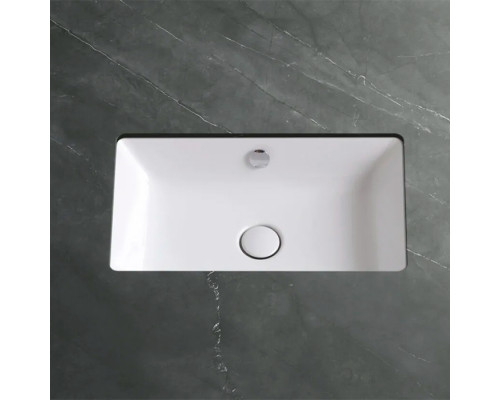 AZZURRA Built-In Раковина 60х37см, встраиваемая под столешницу, без отв., цвет: белый глянцевый. DULT06037T00BI