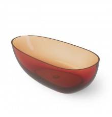 Dea Design Modern Ванна 150x76x54см., отдельностоящая, Glasstek, прозрачная смола, цвет: Sunset R1. DD8608 1500 R1