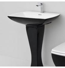 Artceram JAZZ Раковина 60х48 см, 1 отв., цвет: черный. JZL003 01 50/JZ16Cbi/nero*1,  JZC003 03/ JZ18nero
